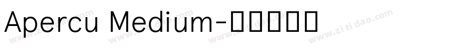 Apercu Medium字体转换